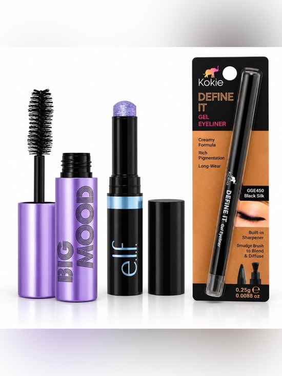 Other - E.L.F Big Mood Travel Mascara, Shadow Stick and Kokie Liner
